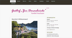 Desktop Screenshot of gasthof-froschauer.at